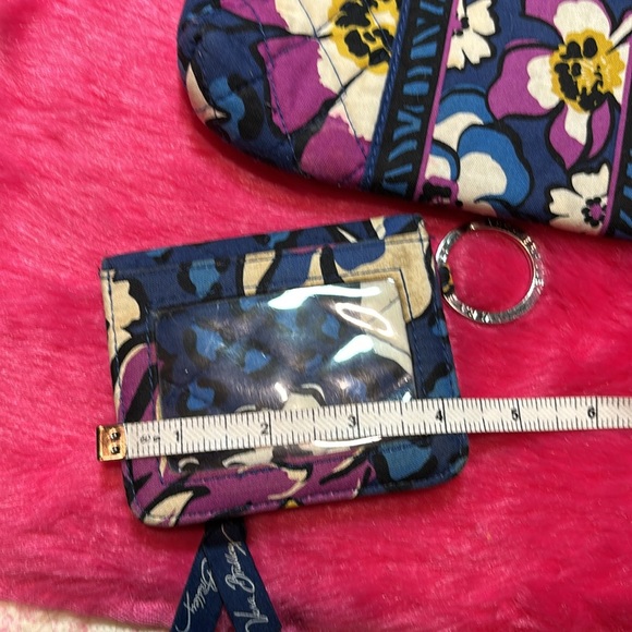 Vera Bradley 3 piece Set Bag, Wallet/ Id / Key Ring and Small Pouch - Picture 14 of 17